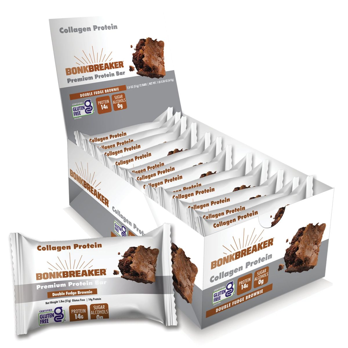 Bonk Breaker Double Fudge Brownie Protein Bars - Mangata Sport - Bonk Breaker Swim Bike Run Triathlon