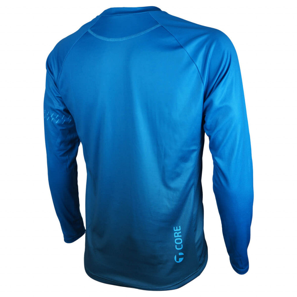 Blue Core Trail Long Sleeve Jersey - Mangata Sport - Tineli Swim Bike Run Triathlon