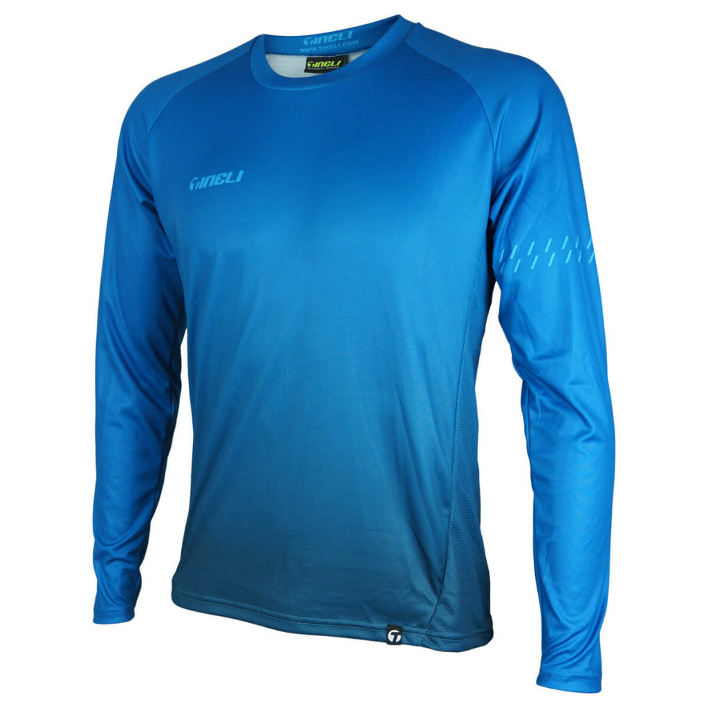Blue Core Trail Long Sleeve Jersey - Mangata Sport - Tineli Swim Bike Run Triathlon