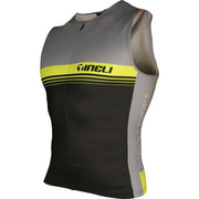 Yellow Tri Top Men's - Mangata Sport - Tineli Swim Bike Run Triathlon