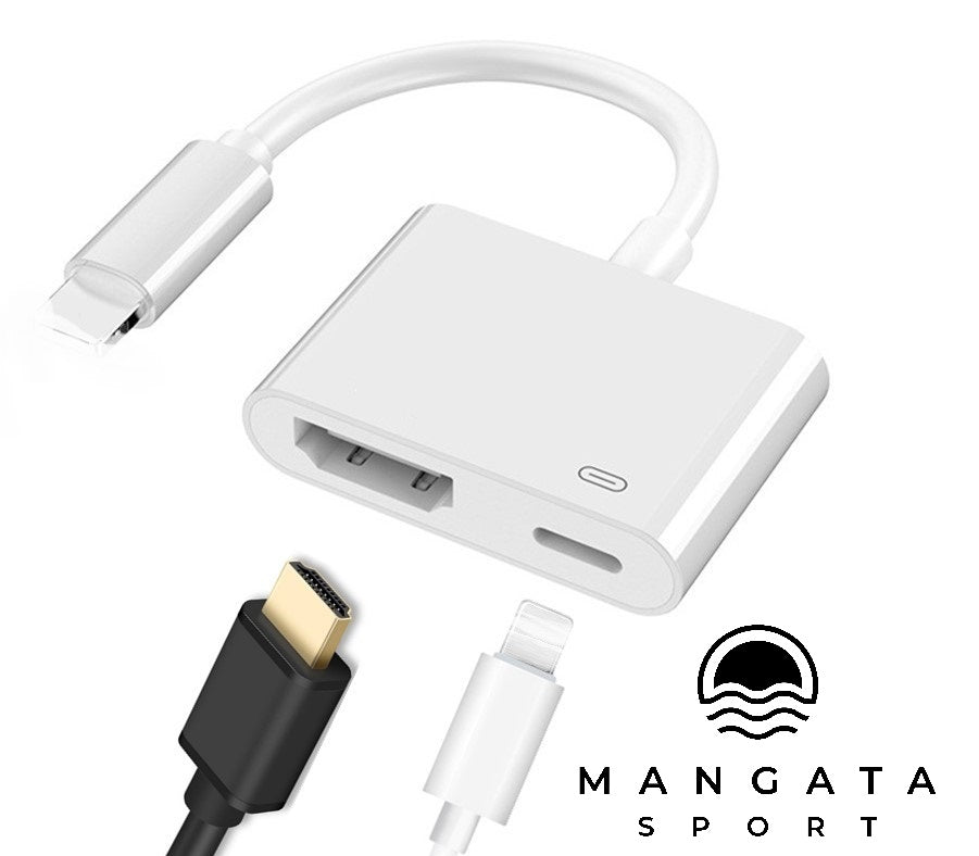 Lightning to HDMI adaptor for easy Zwift connection from iphones & ipads - Mangata Sport - Mangata Sport Swim Bike Run Triathlon